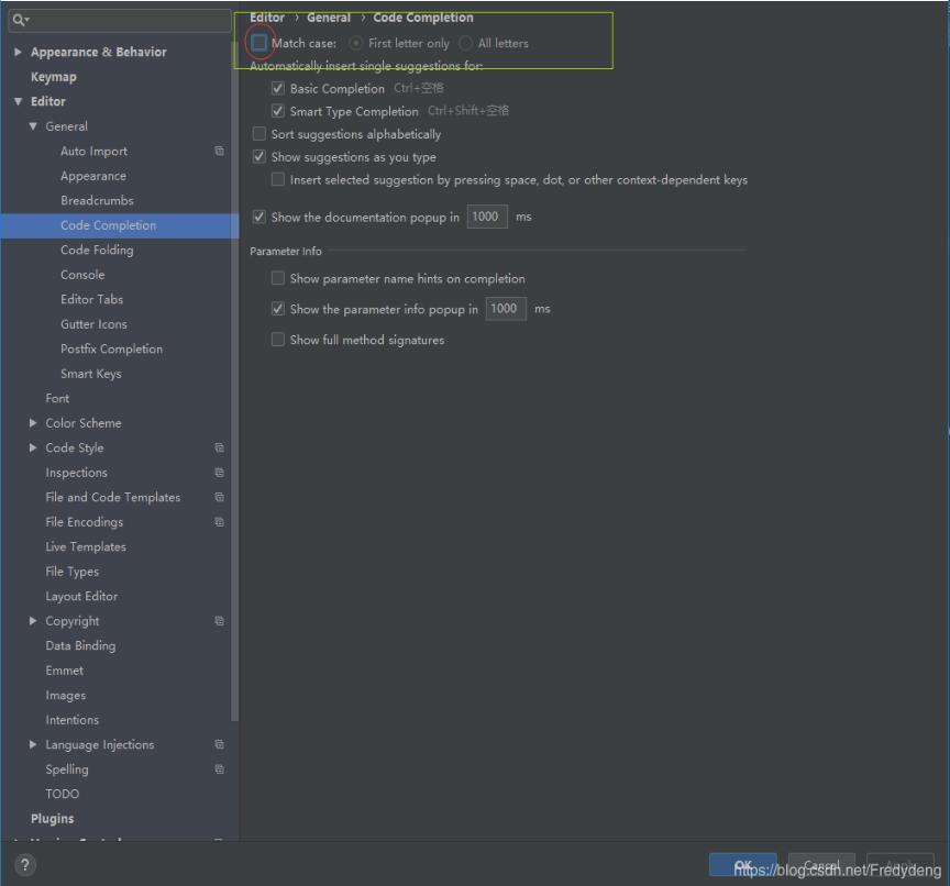 android studio3.3.1代碼提示忽略大小寫的設(shè)置