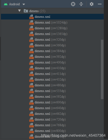 android自动生成dimens适配文件的示例分析