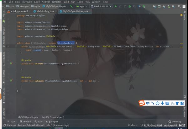 怎么在android studio中使用SQLiteOpenHelper()建立数据库