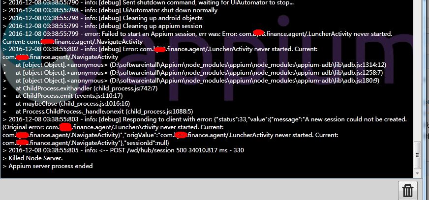 appium运行各种坑爹报错问题的示例分析