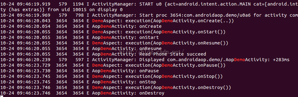 Android中AOP的示例分析