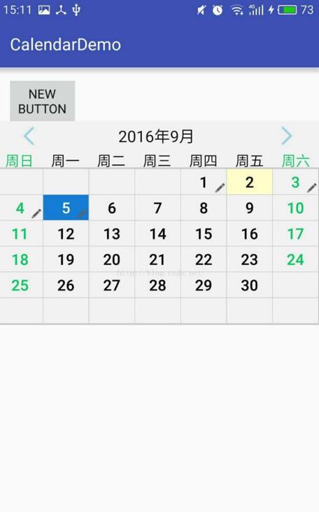 如何使用Android实现可滑动的自定义日历控件