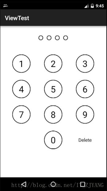 Android自定义View实现数字密码锁