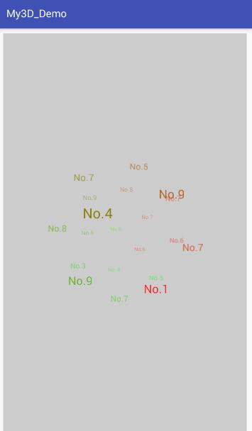 Android实现3D标签云效果