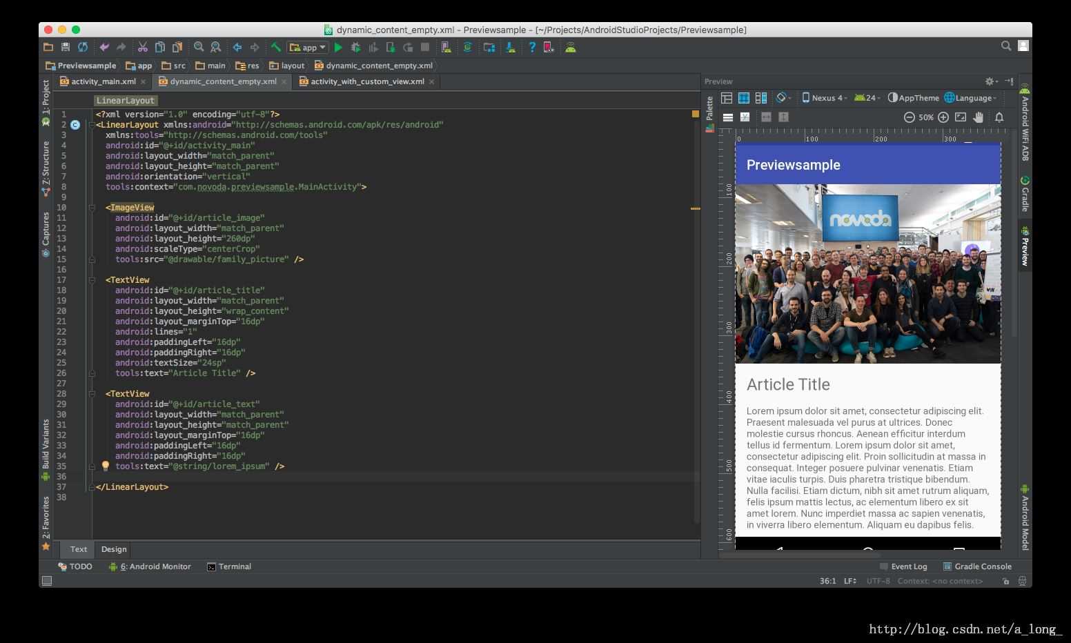 Android Studio preview中不固定及常见问题的示例分析