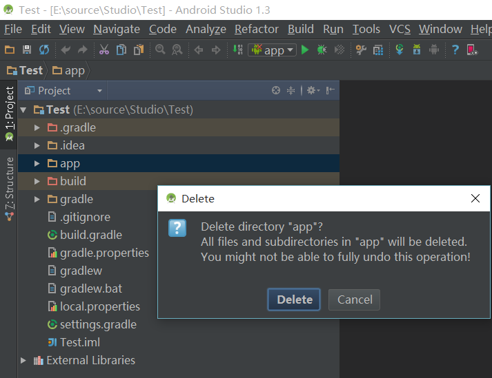 Android Studio彻底删除项目 Android Studio彻底删除Module