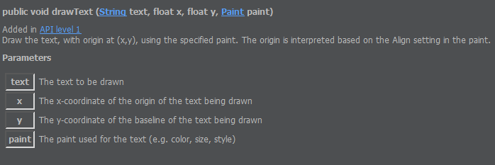 android canvas drawText()文字居中效果