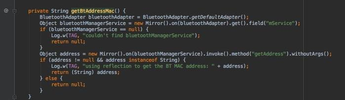 Android 获取蓝牙Mac地址的正确方法