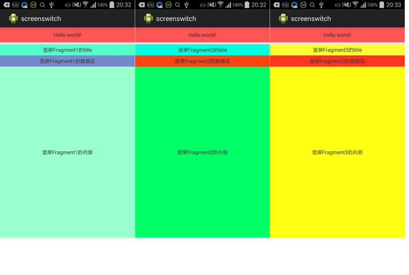 Android開發(fā)使用Activity嵌套多個Fragment實現(xiàn)橫豎屏切換功能的方法