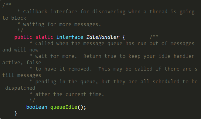 android中MessageQueue.IdleHandler的作用是什么