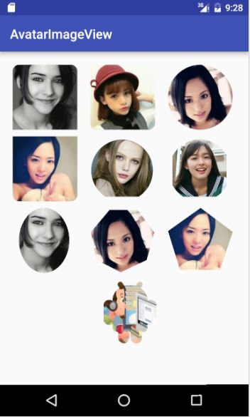 Android自定义AvatarImageView实现头像显示效果
