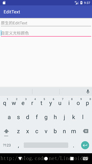 Android如何自定义EditText光标与下划线颜色详解