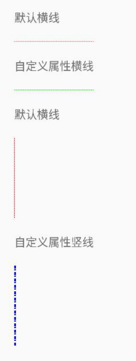 Android自定义水平或垂直虚线效果