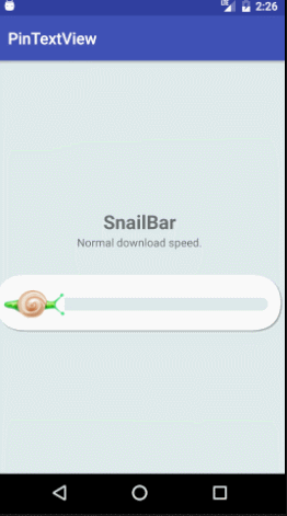 Android实现蜗牛进度条效果