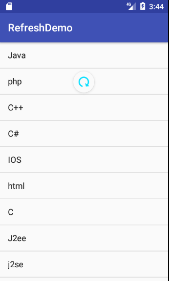 android中SwipeRefresh实现各种上拉，下拉刷新示例