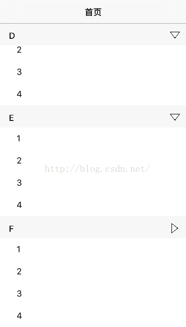 iOS中tableview 两级cell的展开与收回的示例代码