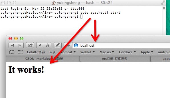 Mac OS自带了apache怎么用