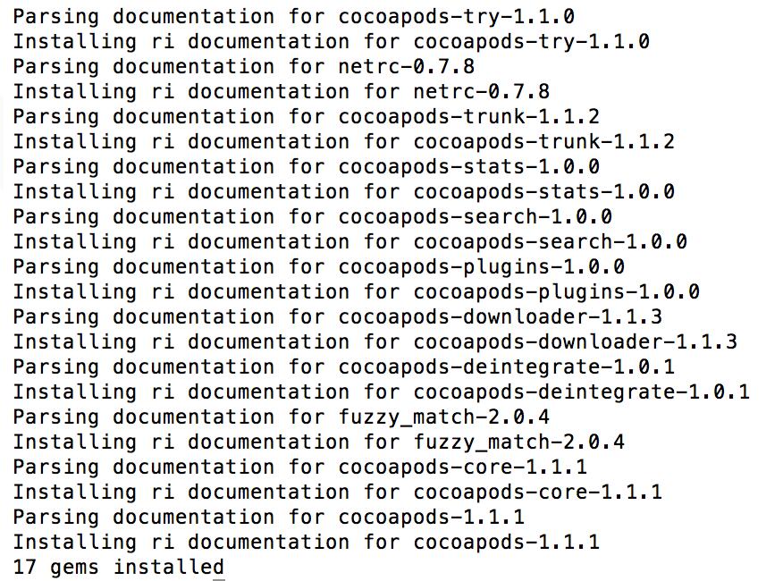 IOS安装CocoaPods详细教程