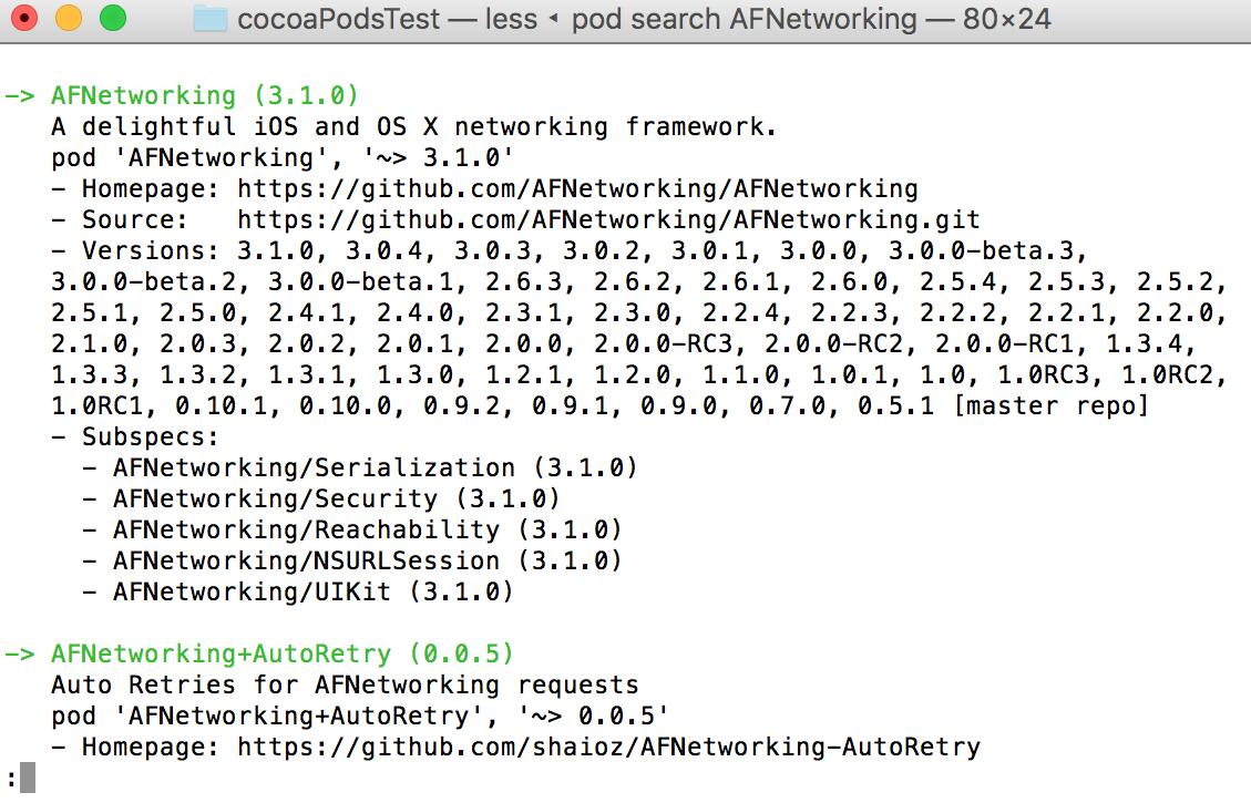 IOS安装CocoaPods详细教程