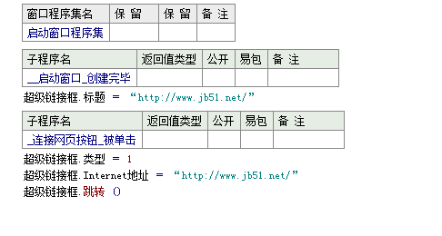 易语言怎么通过超级链接框跳转到网页