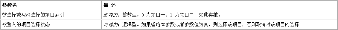 使用易语言怎么根据项目索引选择列表框中指定的项目