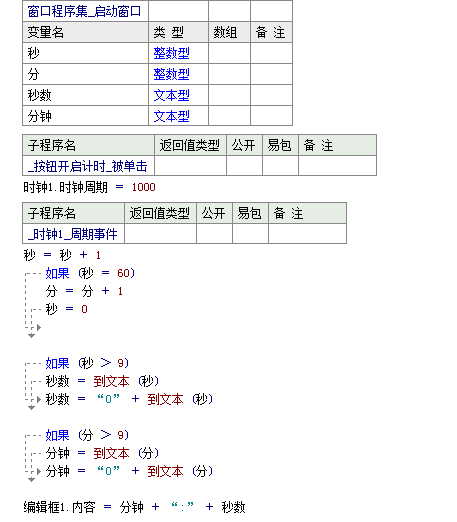 易语言如何制作简单计时器小程序