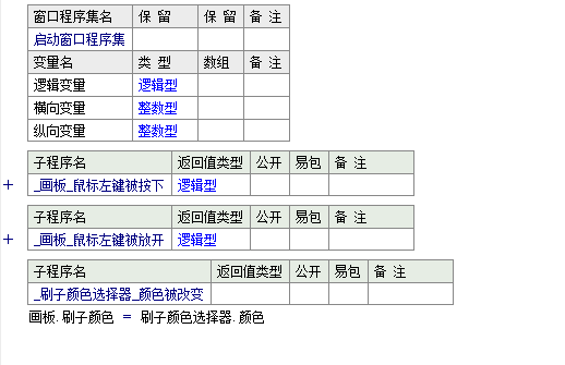 易语言如何设置在画板中绘画图形的刷子颜色