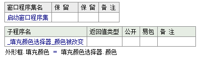 使用易语言在修改外形框内填充颜色