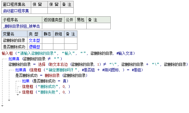 易语言彻底删除文件夹与文件夹下所有文件