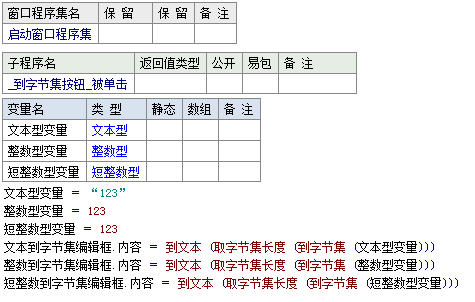 易語言中如何將指定數(shù)據(jù)類型轉(zhuǎn)換為字節(jié)集類型