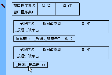 易语言之认识窗口组件和子程序的示例分析