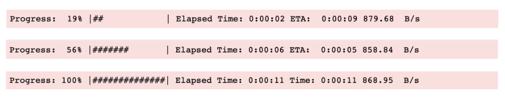 Python中如何实现进度条progressbar