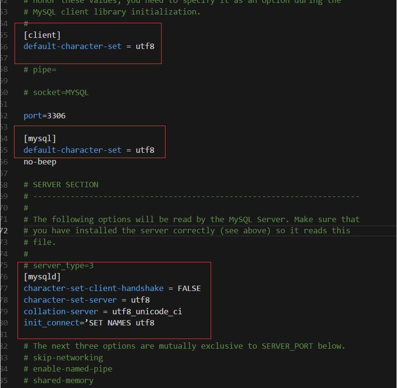 mysql数据库不支持中文的解决方法