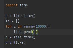 python對列表計時的方法