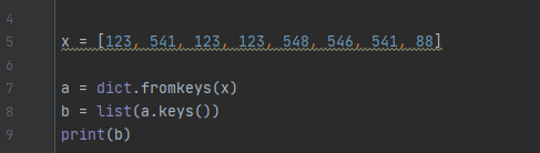 解决python 使数组中元素不重复的方法