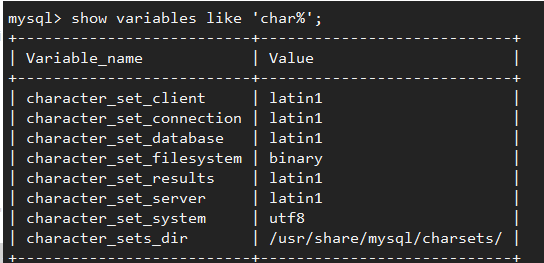 mysql linux出现中文乱码怎么办