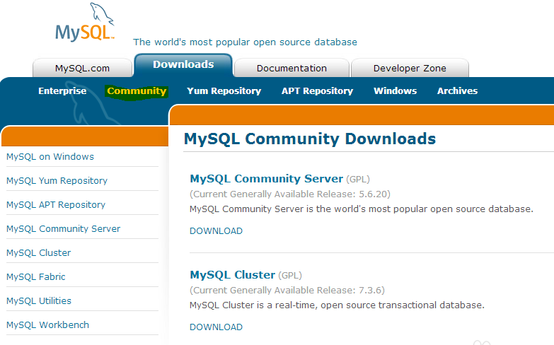 下载MySQL的方式及详细步骤
