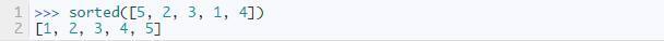 python對(duì)一組數(shù)排序的方法