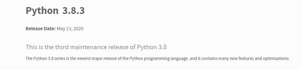 Python3目前最新版本是哪個