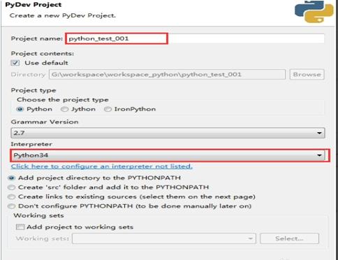 使用eclipse编写Python的方法