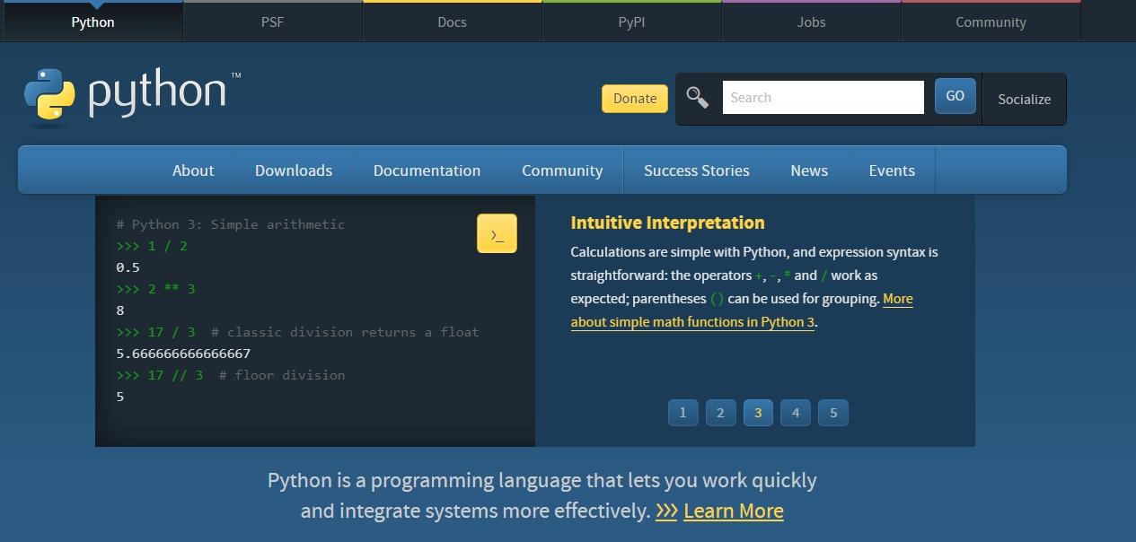 初学者下载Python的方法步骤