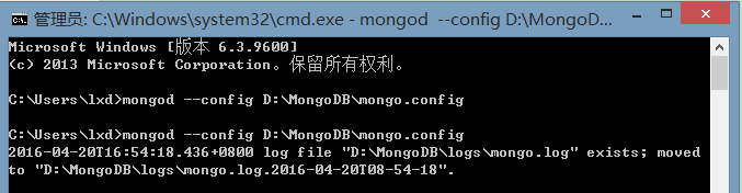 解决启动mongodb出现错误代码10061的方法