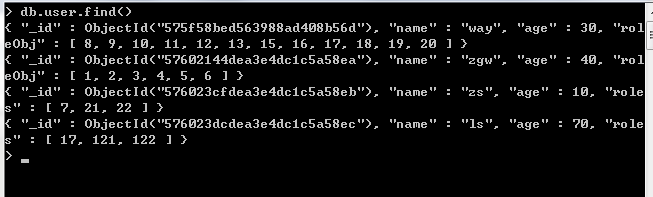 mongodb查找文件的方法