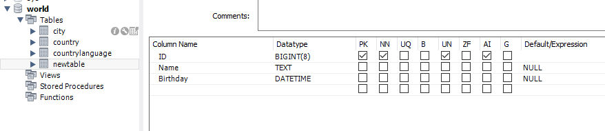 mysql判断表不存在时则创建的方法