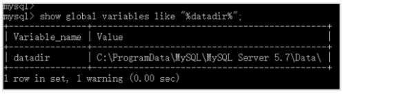 如何查看mysql创建的数据库存的位置