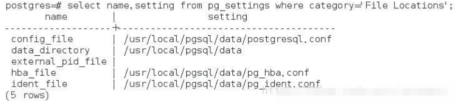 PostgreSQL設(shè)置配置文件的方法