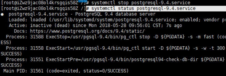 Не стартует postgresql centos