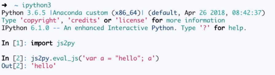Python执行js代码的方法