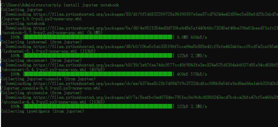 在python里安装jupyter的方法