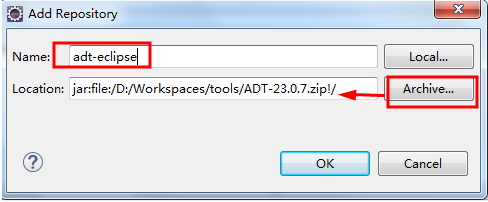 adt导入eclipse的方法